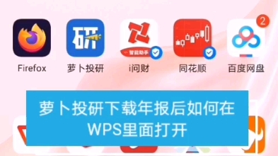 萝卜投研下载年报后如何在WPS里面打开保存哔哩哔哩bilibili