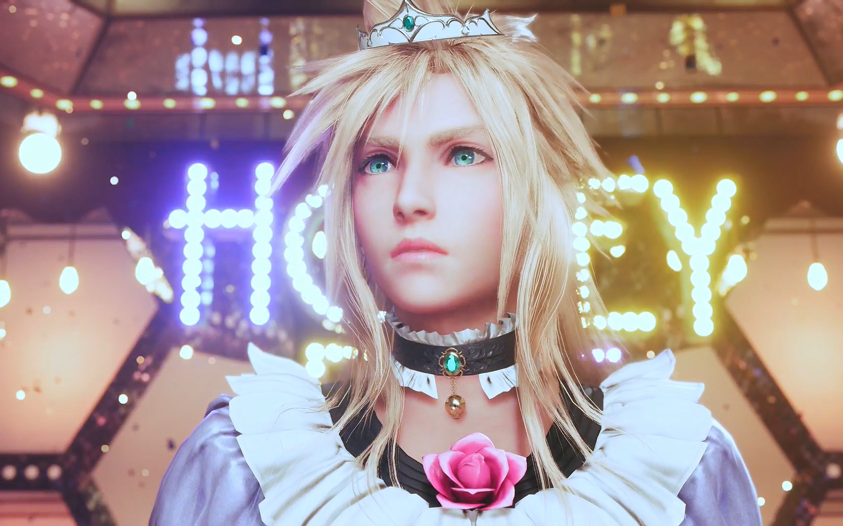 ps5调色最终幻想7重制版第九章蜜蜂馆克劳德跳舞女装