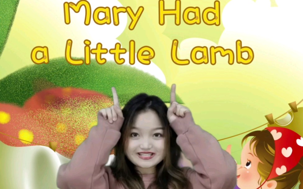 [图]【小艾姐姐教英文儿歌啦】小朋友不得不学的英文歌舞Mary Had a Little Lamb