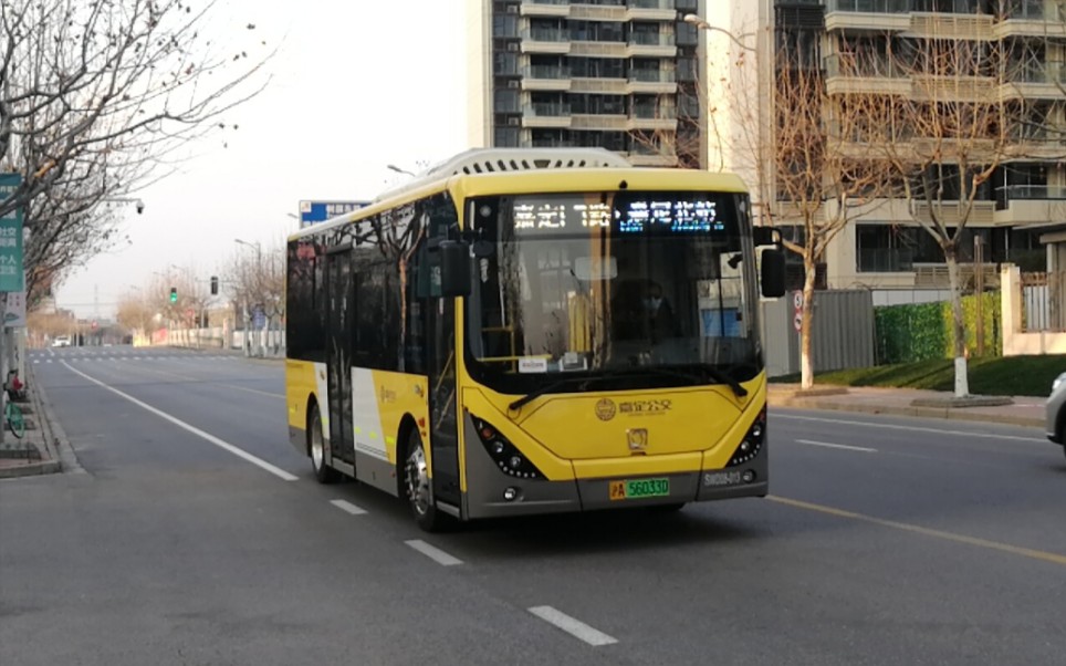 (嘉定公交)上海嘉定17路公交车启宁路胜竹东路不停站(徐行车站往嘉定