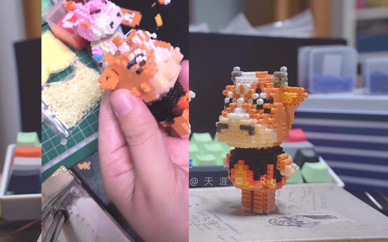 【手工制作】拼豆:动森邻居之施万徳,又一头牛完成