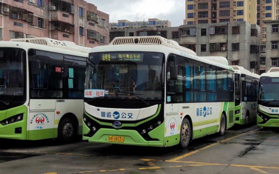 【汕尾公交】108路全程pov(汕尾火车站-海港大厦)_哔哩哔哩_bilibili