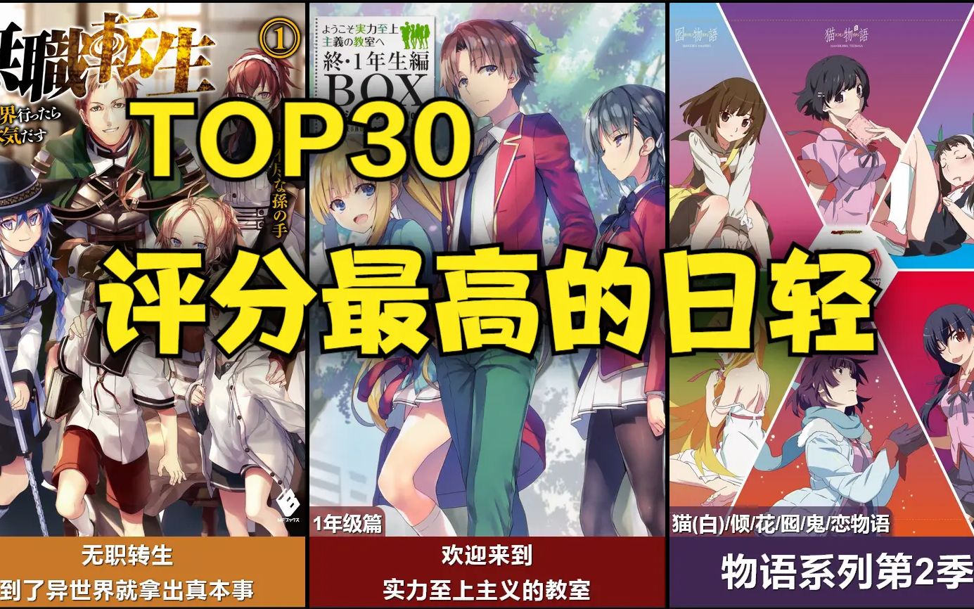 TOP30在欧美评分最高的日本轻小说~!(By MAL)哔哩哔哩bilibili