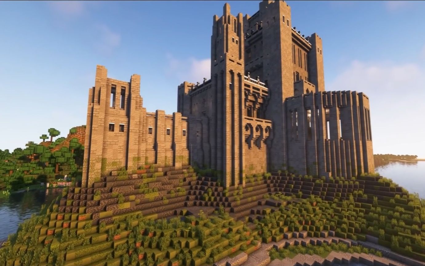 minecraft;谁不想住在像童话城堡一样的房子里?