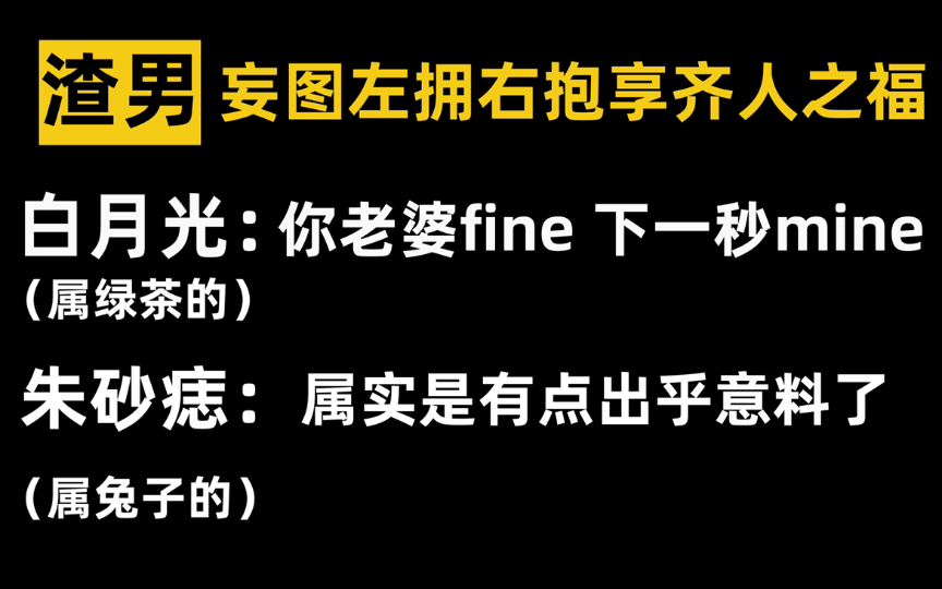 [图]【推文】谁能不爱绿茶白月光！爆笑沙雕换攻文！