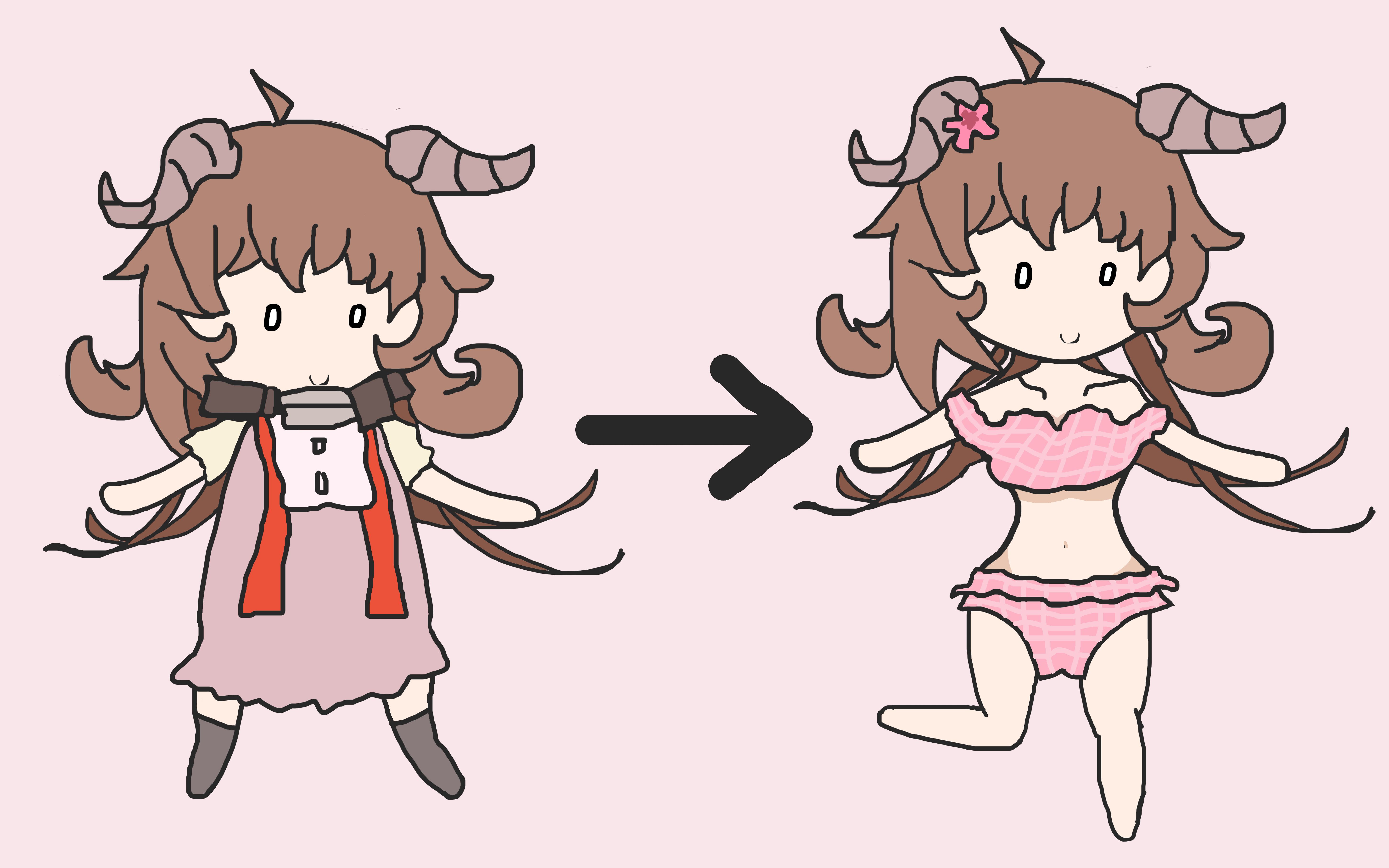 小羊换泳装的全过程