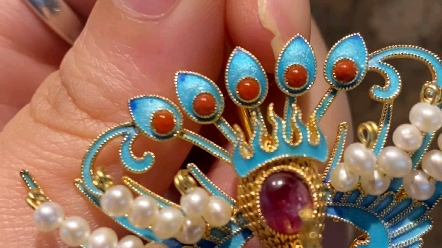 故宫同款花丝镶嵌凤簪