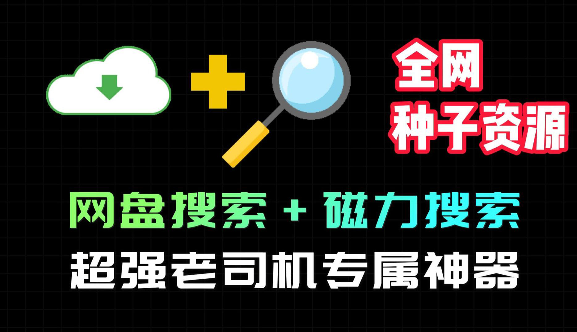 深夜探索必备,超强老司机专属神器,集网盘与磁力搜索于一身,简直无懈可击!哔哩哔哩bilibili