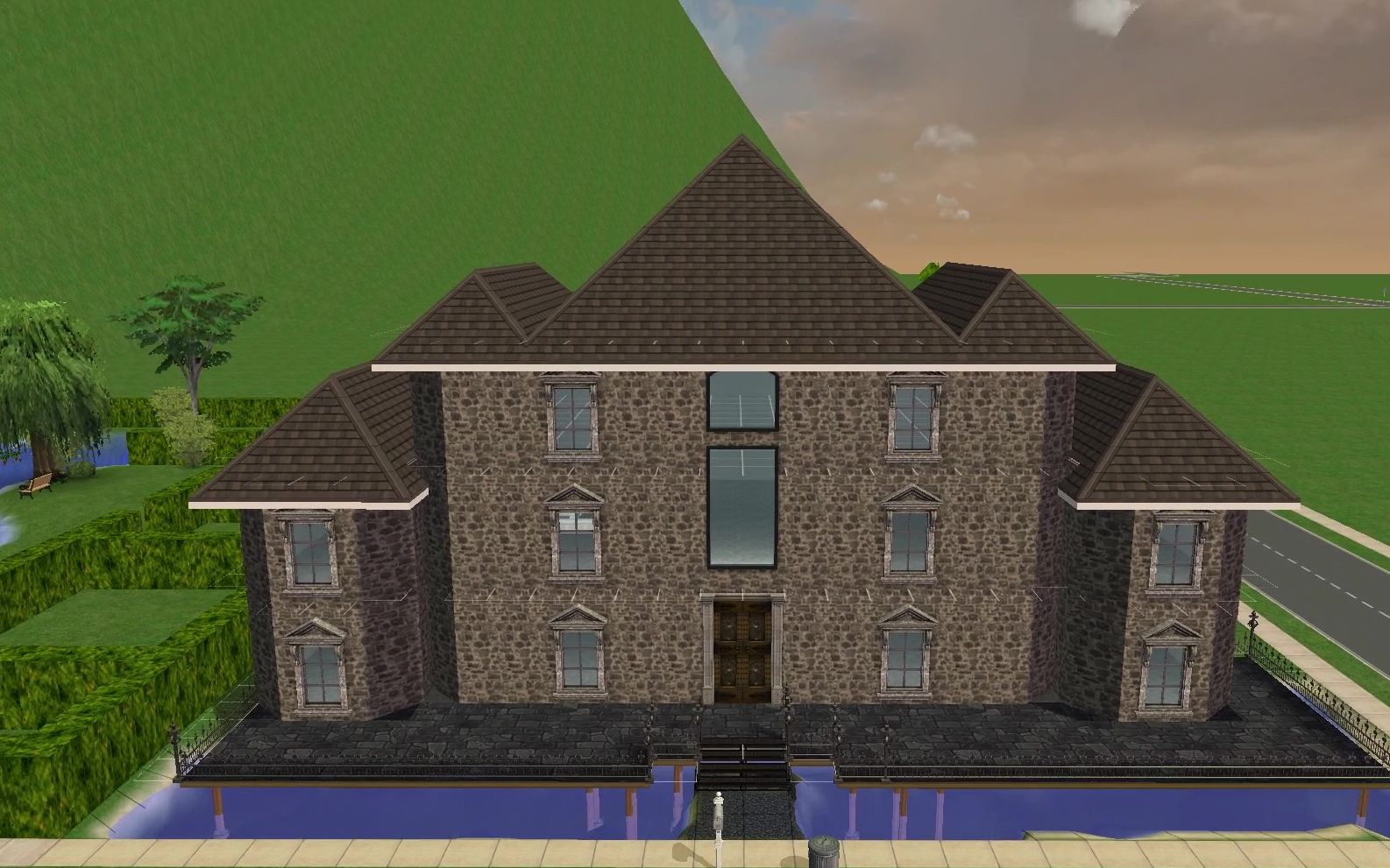 模拟人生2房屋小记录有邪恶地下室的吸血鬼之家斗胆称为建造地下室