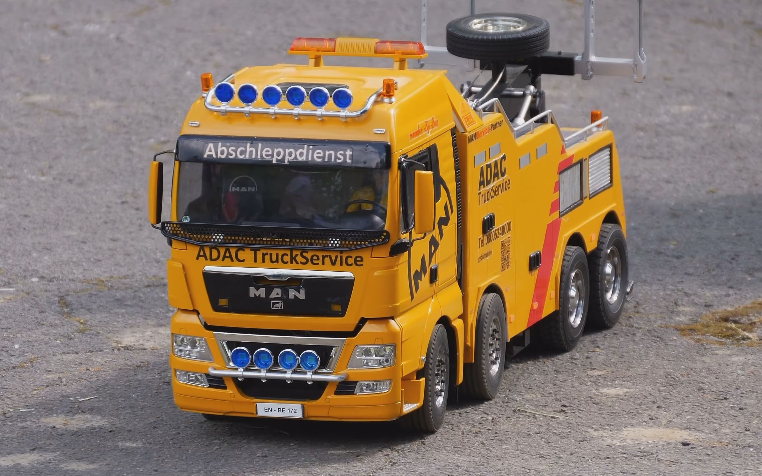 rc遥控奔驰man卡车模拟施工4k