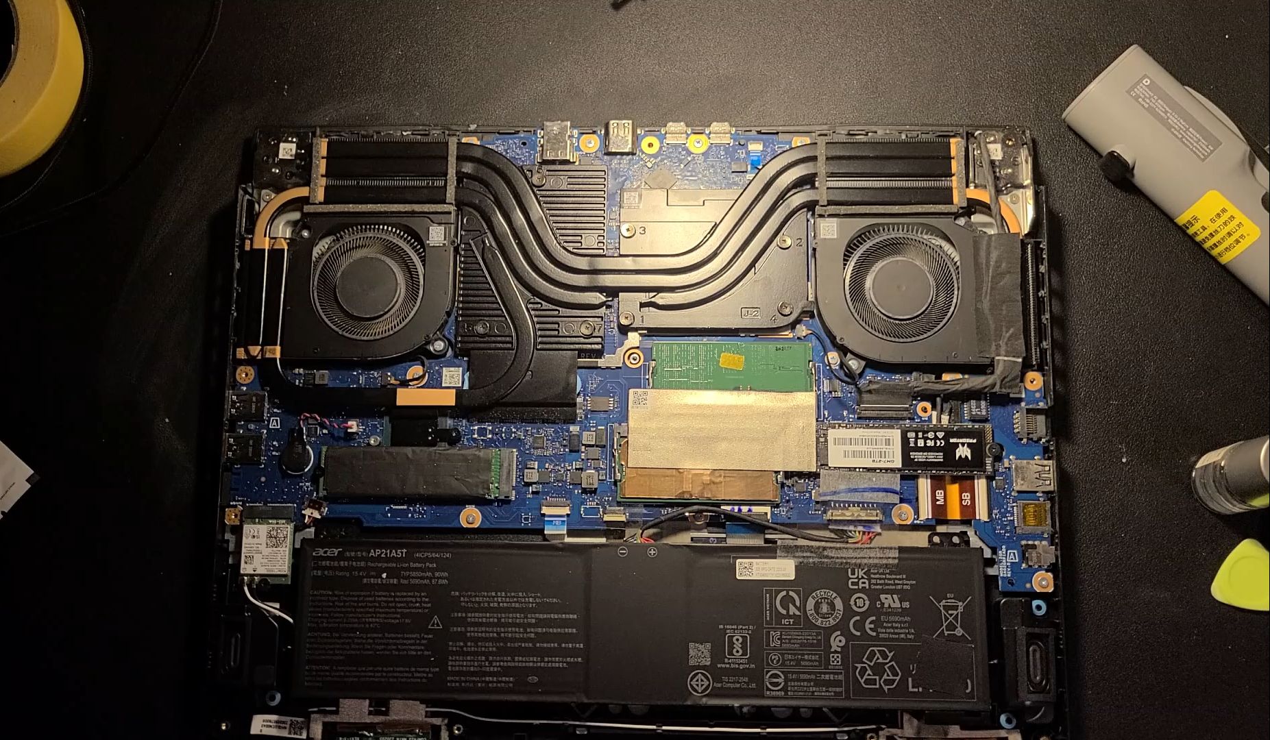 拆机 相变更换lmp40液金 凝胶更换gel80 更换前