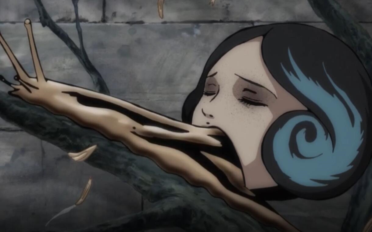 的舌头变成了蛞蝓,脑袋变成了蜗牛壳,伊藤润二恶心系列之《蛞蝓少女》