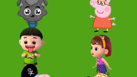 熊二憋的要尿裤子啦.