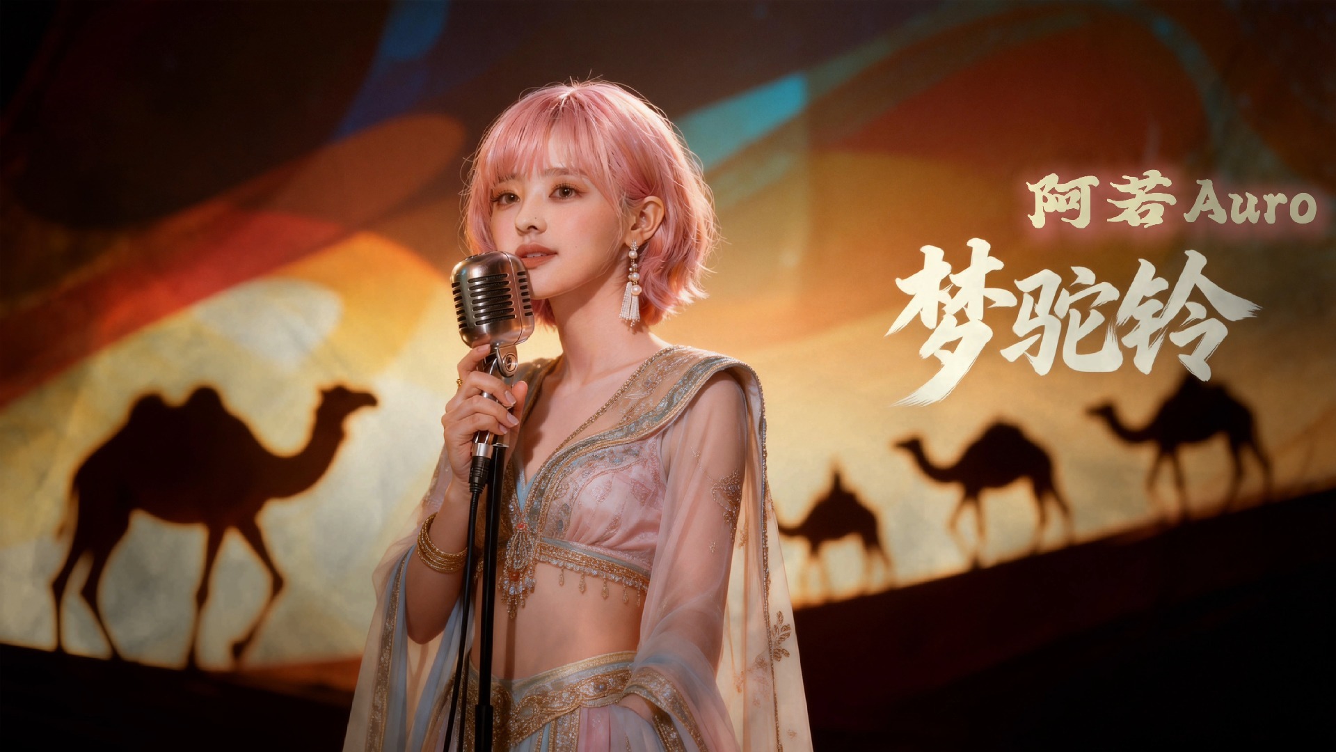 阿若 Auro｜《梦驼铃》｜温柔女声演唱 耳机听更好｜盼望踏上思念路 飛縱千里山