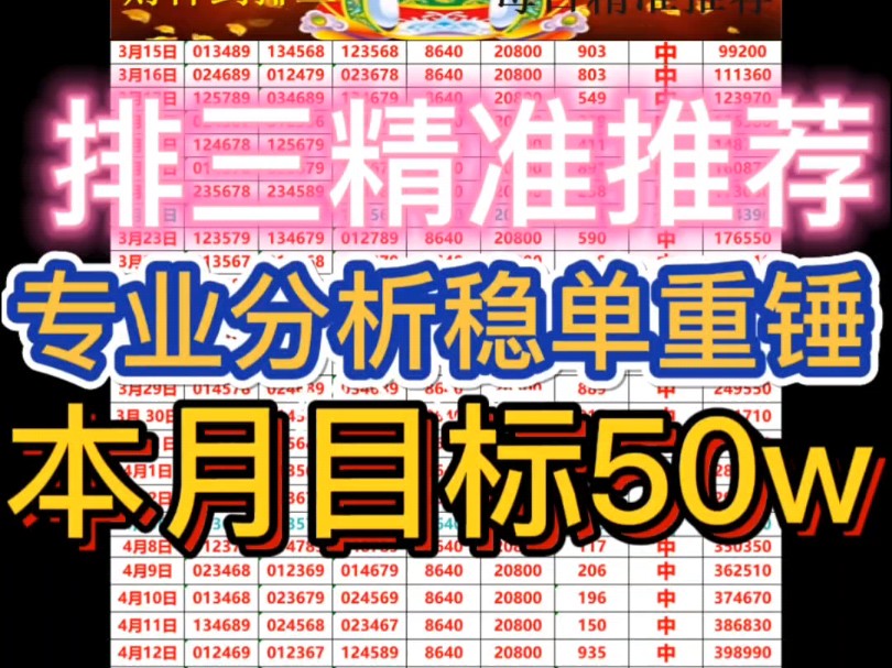 今日排三推荐,排三预测,今日排三精准推荐,排列三推荐