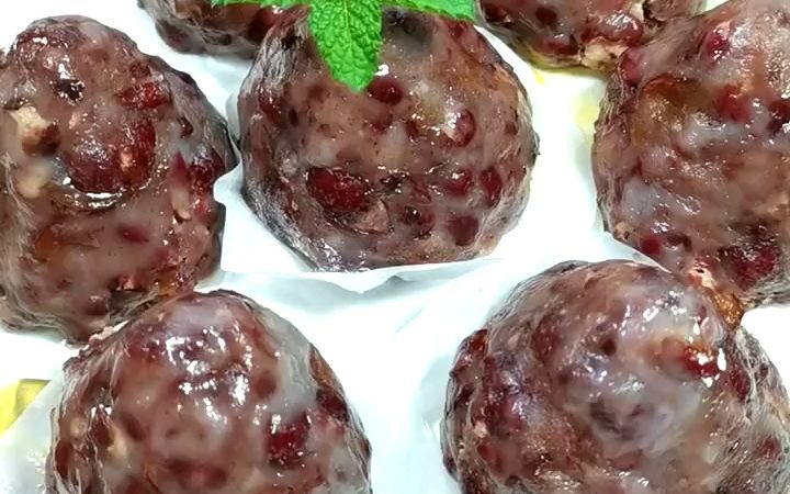 你按我这个比例做试试.红豆糯米粉美食#粘豆包的做法