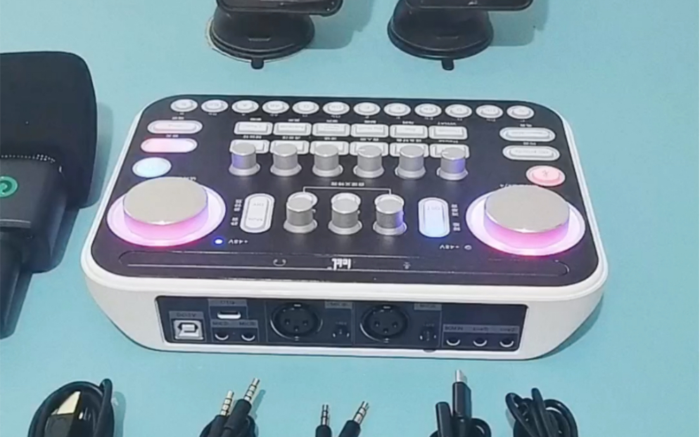 ickbsum胖白立体声数字声卡连接安装使用教程低调音频直播设备专卖店