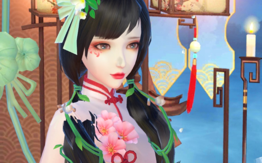 云裳羽衣捏脸数据分享 一个江南脸,适合旗袍,喜欢可以直接导入,可以换