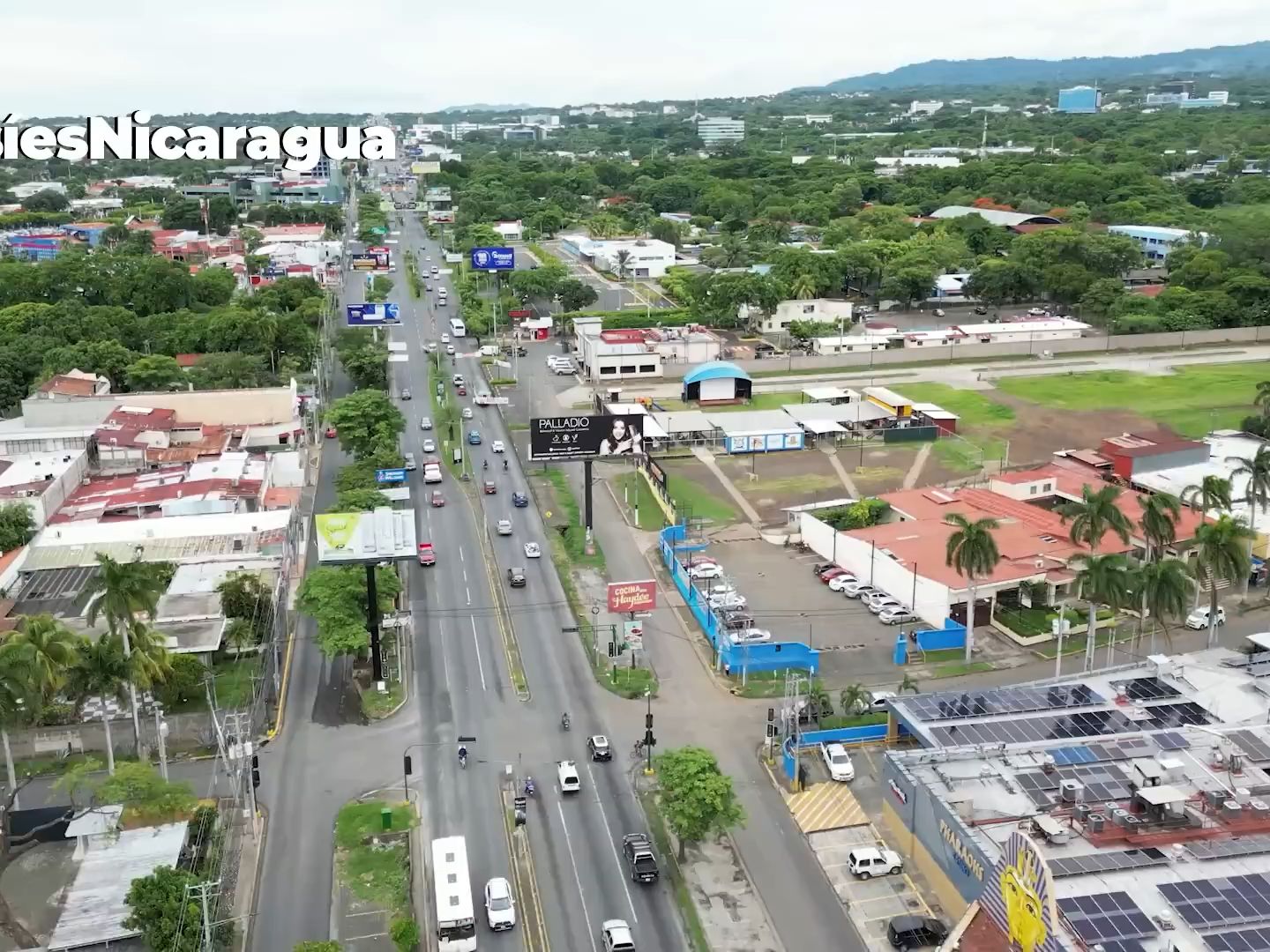 尼加拉瓜首都马那瓜航拍