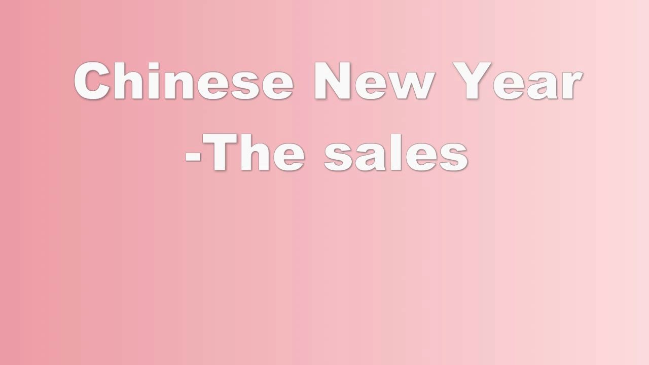 [图]Chinese New Year-The Sales