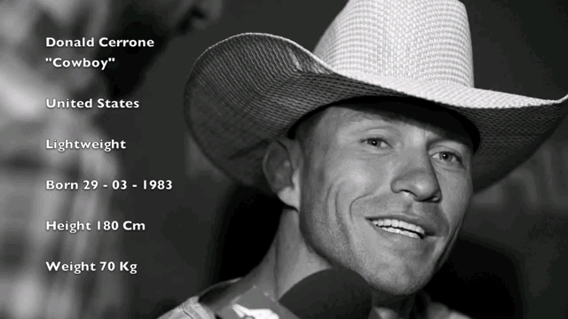 ufc选手"牛仔"唐纳德61赛罗尼入场音乐