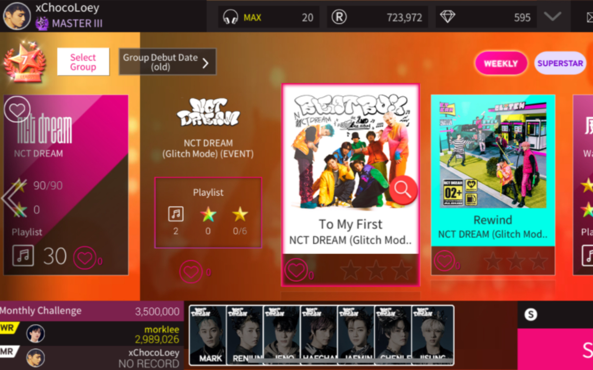 [图]【To My First(最后的告别)】【NCT DREAM】HardMode 3-StarClear SuperstarSM