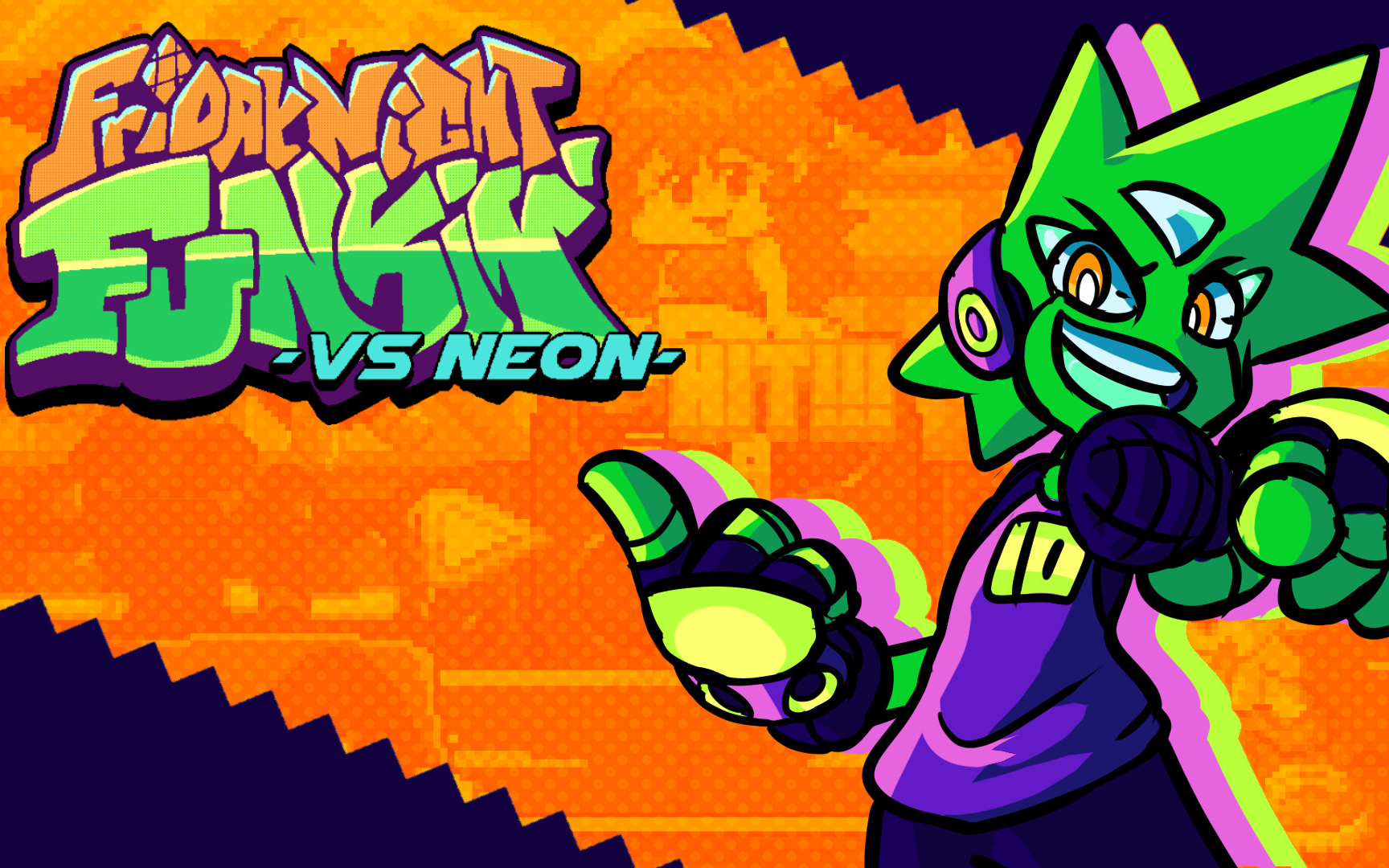 周五夜放克fridaynightfunkinvsneon模组全曲目hard难度全周目流程含