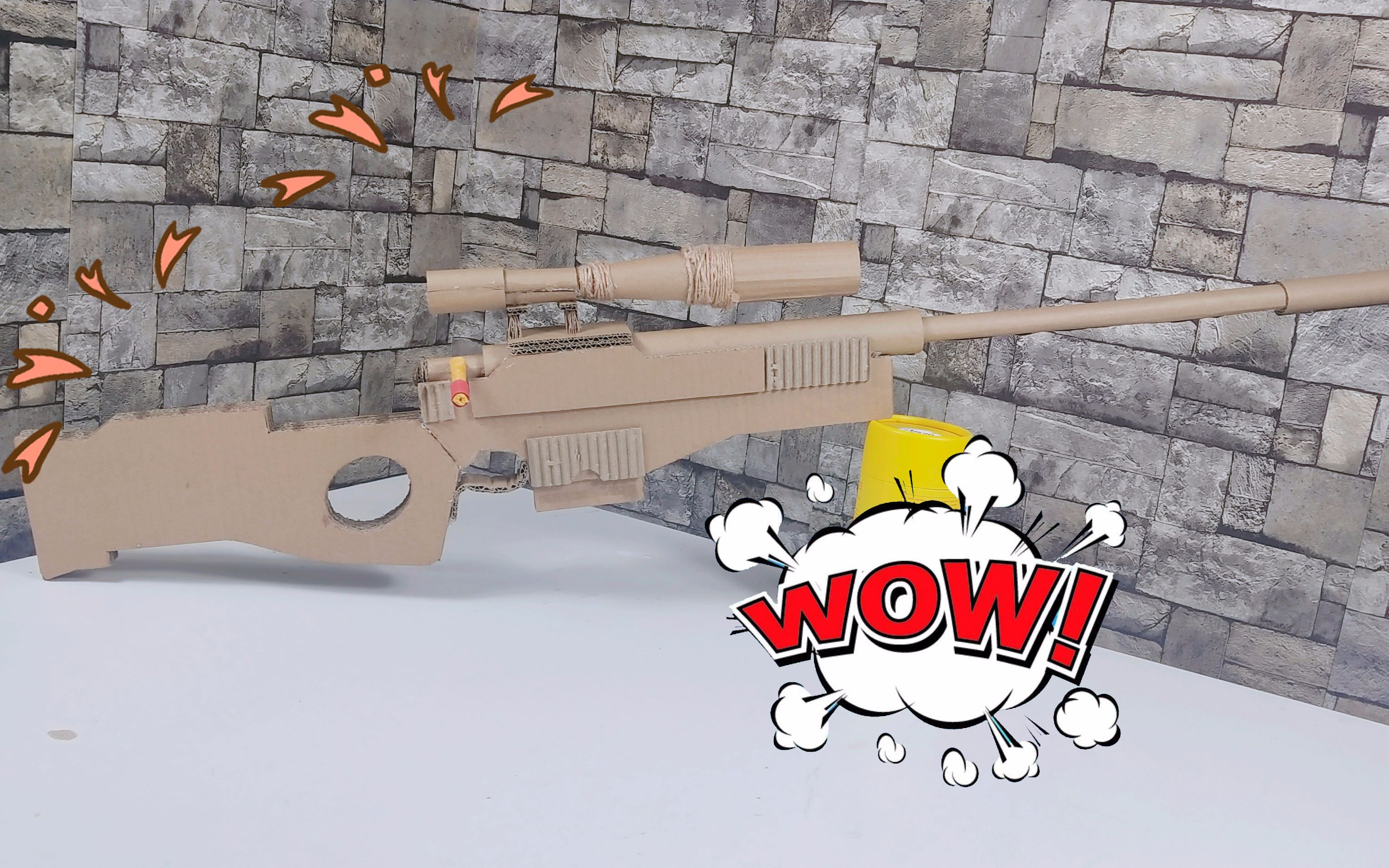 达人制作刺激战场awm玩具枪模型,好厉害_哔哩哔哩_bilibili