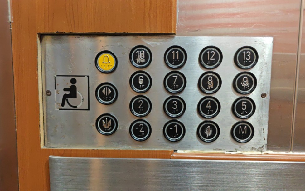 电梯外的按钮图解图片
