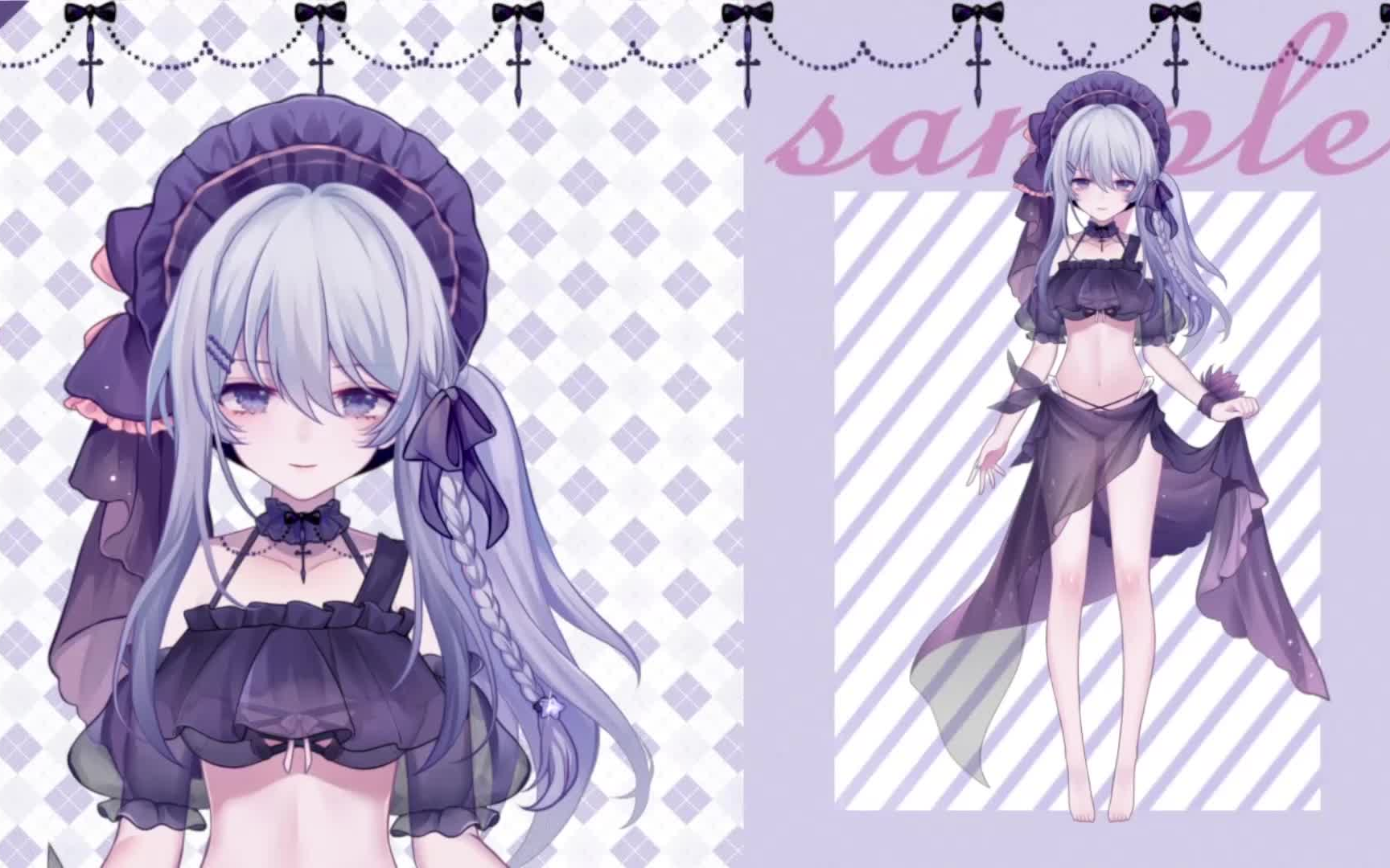 live2d模型修女的夏日大作战泳装雨宫水希