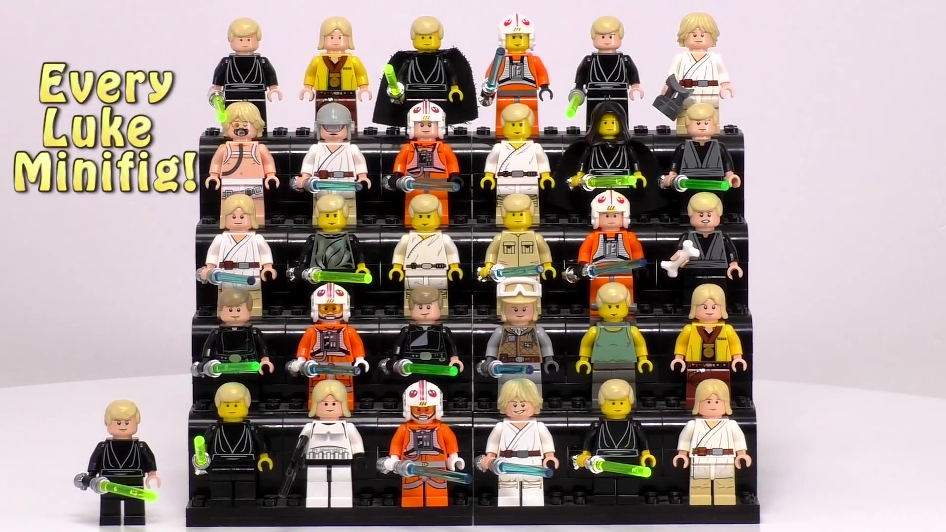 人仔收集回顾所有乐高星球大战卢克天行者lukeskywalker