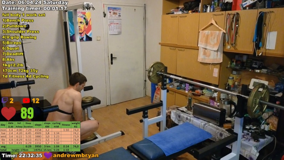 Fitness Workout Live Stream 6.04.2024哔哩哔哩bilibili