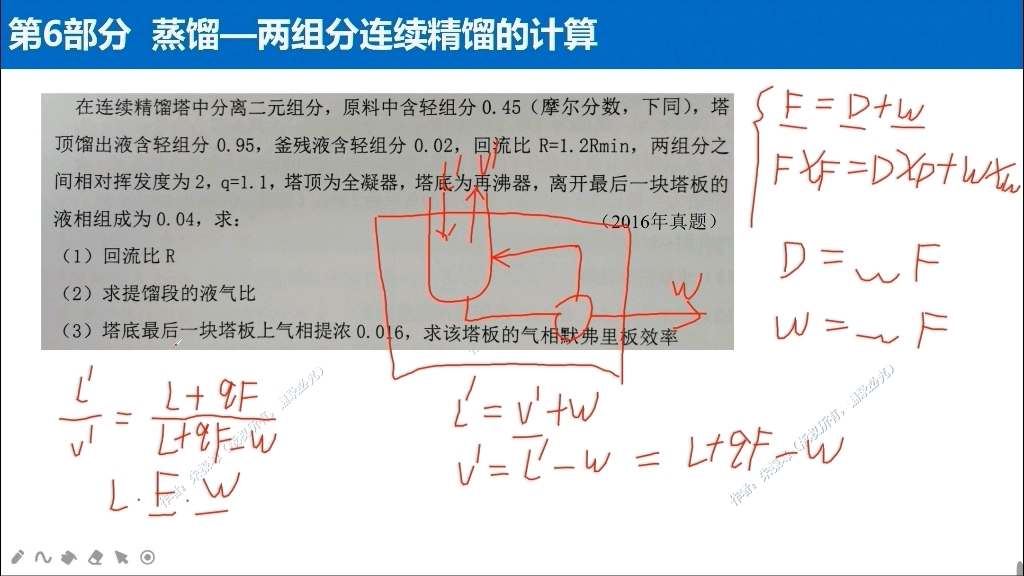 天津大学考研化工原理真题精讲示例56哔哩哔哩bilibili