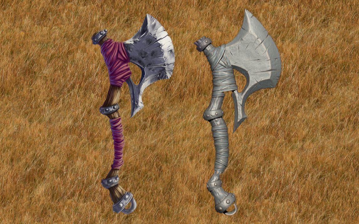 3d建模次世代斧头制作教程