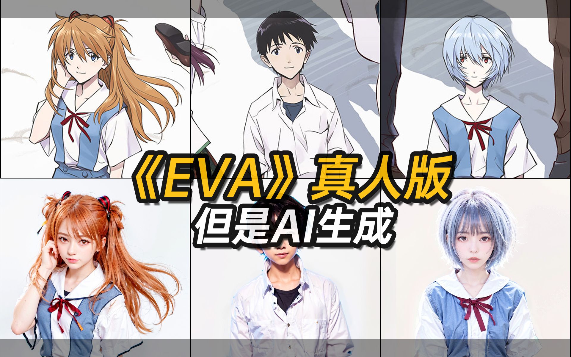 [图]《EVA》真人版【但是AI生成]新世纪福音战士的角色现实生活中会长什么样【新世紀エヴァンゲリオン】写实化【NEON GENESIS EVANGELION】