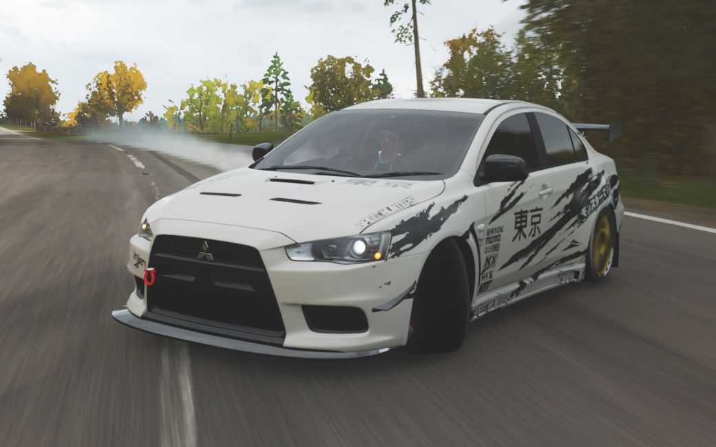 地平线4车辆收藏1630马力改装十代三菱evogsr体验简森巴顿制作