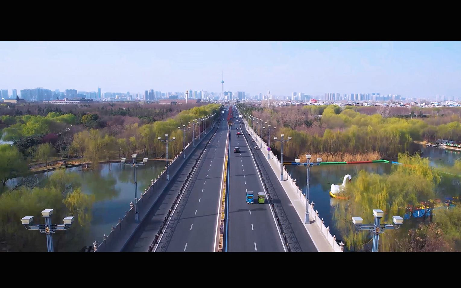 [图]洛阳晚来风，春花莫低头【洛阳春景航拍】