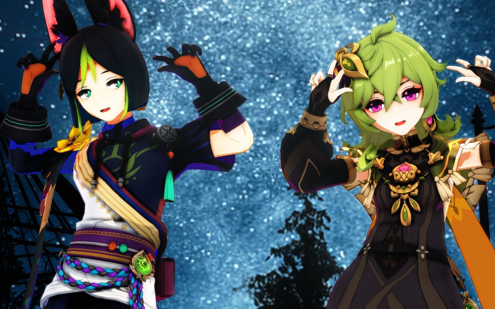 【原神mmd】柯莱&提纳里/turing love