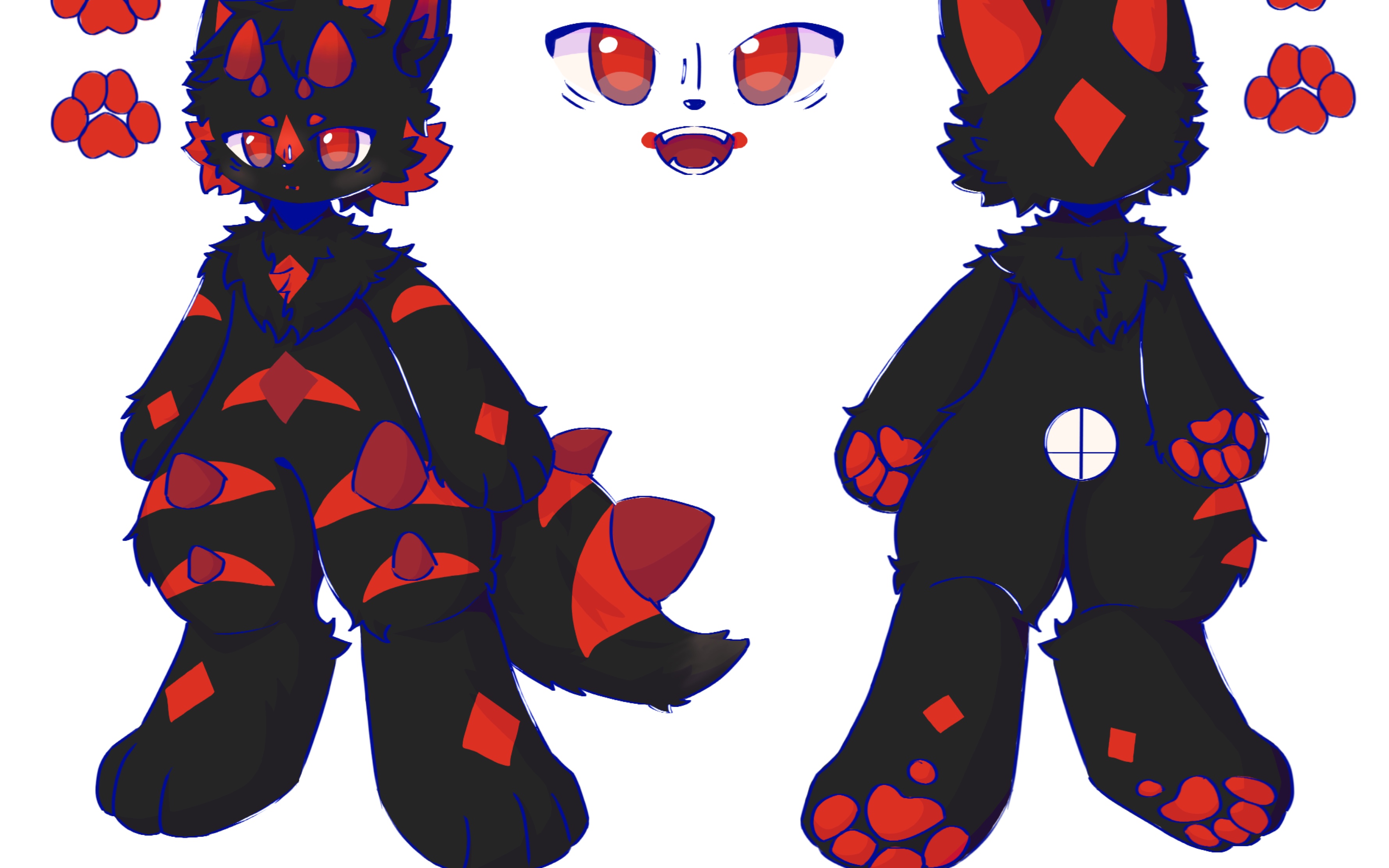 【兽设送设】黑色系的2只狼龙!看看看看看!