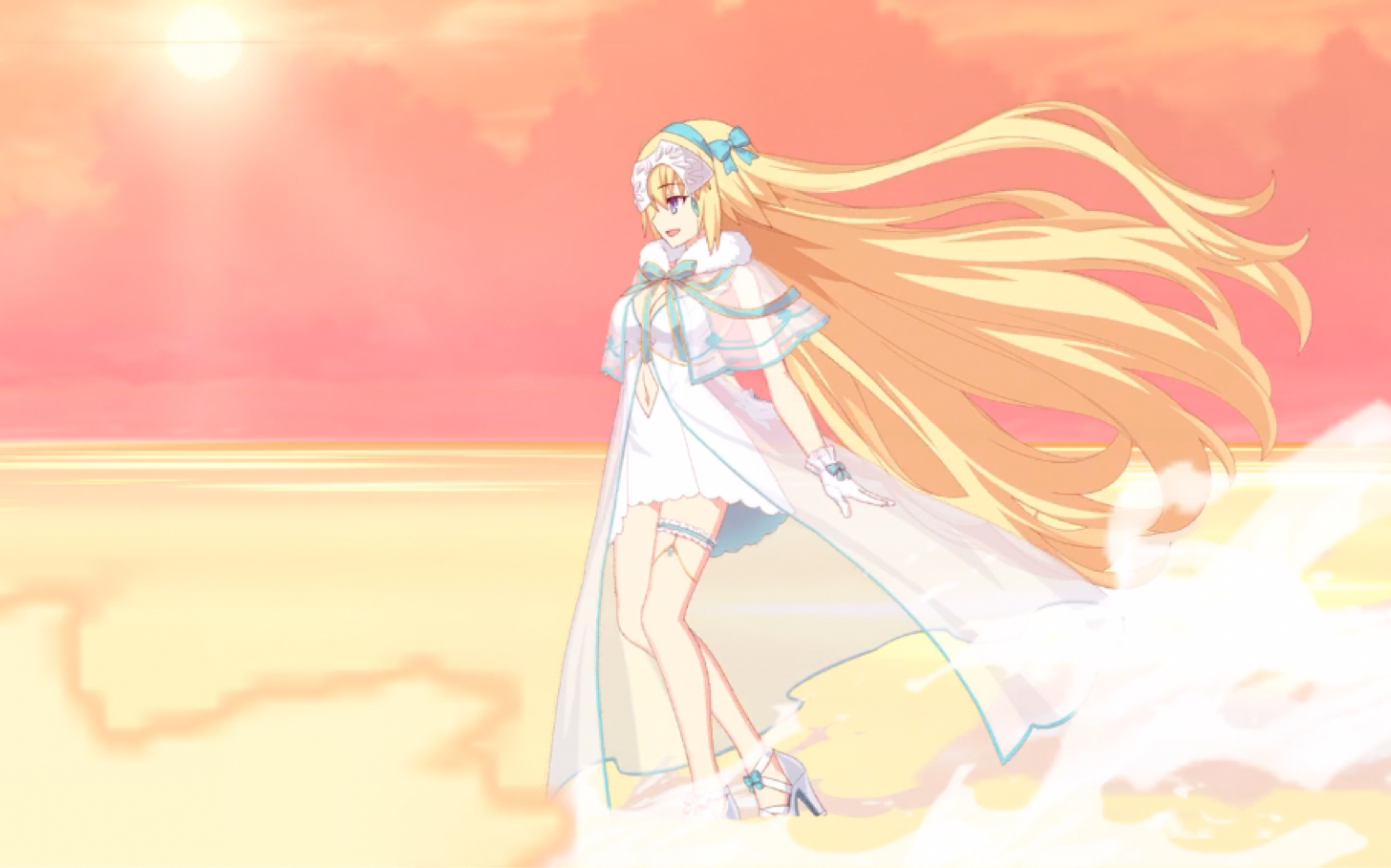 泳装圣女!两种模组!水着贞德技能 战斗模组 宝具演示