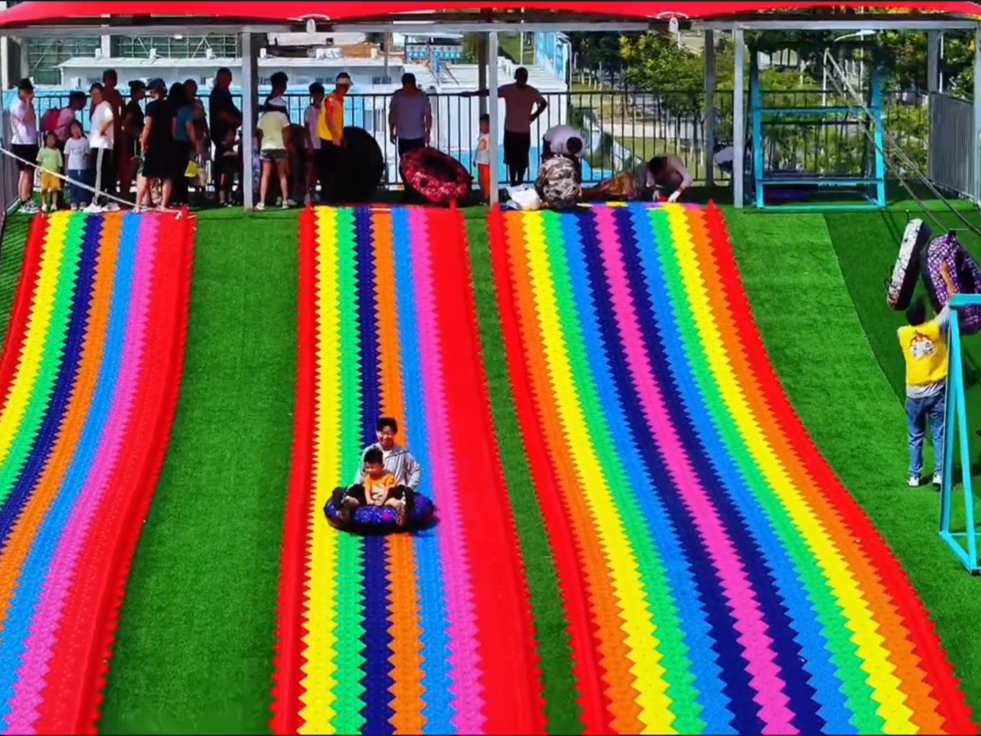 平阳这个滑滑梯修好了！