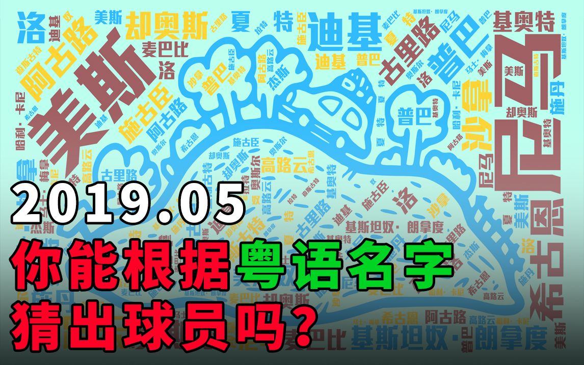 足球 | 你能根据【粤语读法】猜出球员吗?哔哩哔哩bilibili