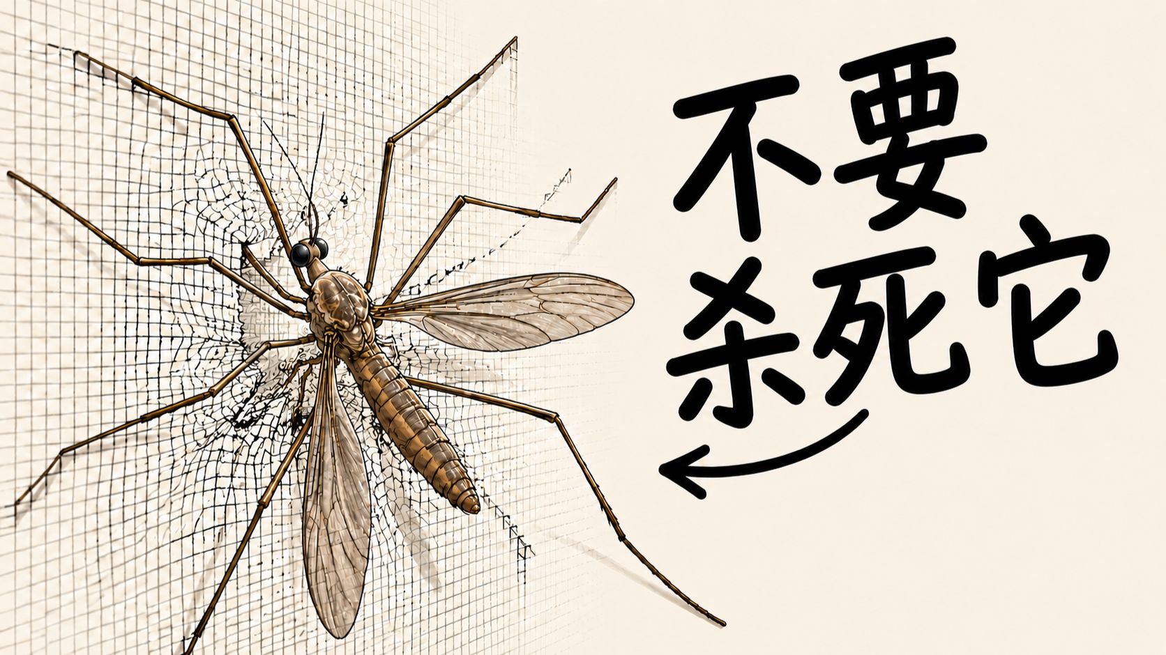 千万不要杀死巨大蚊子，你误会他了