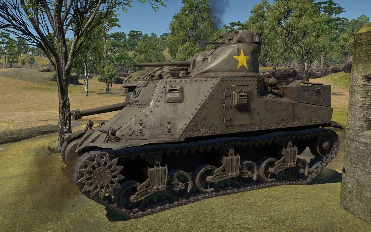 战争雷霆m3李七兄弟棺材美系优秀突击炮全程75mm炮输出