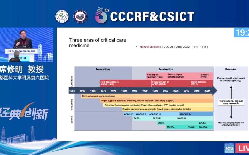重症医学的基础与创新席修明 教授哔哩哔哩bilibili