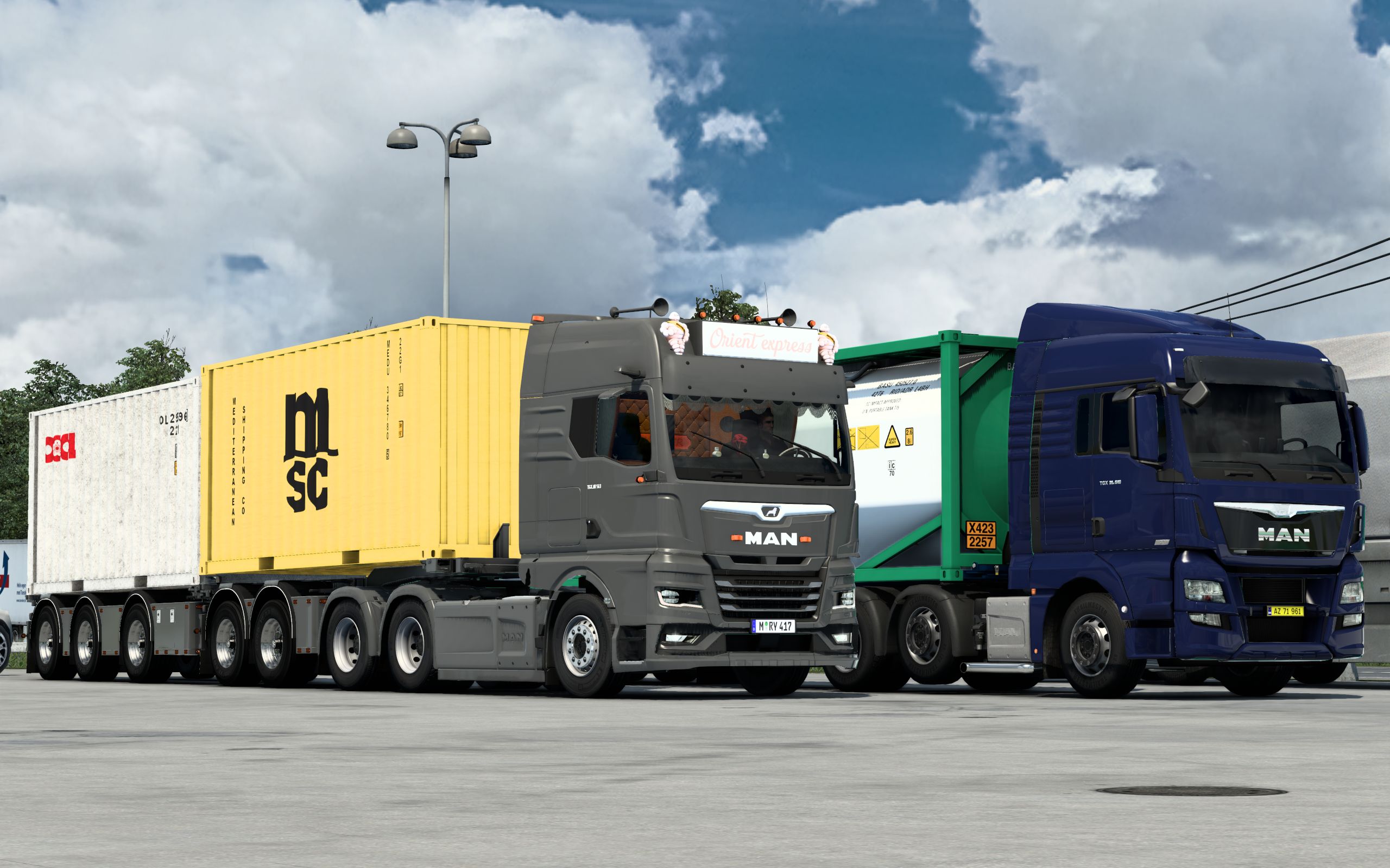 驾驶man tgx 2020 拉18吨货物从德国汉堡到丹麦海宁   | 欧洲卡车模拟