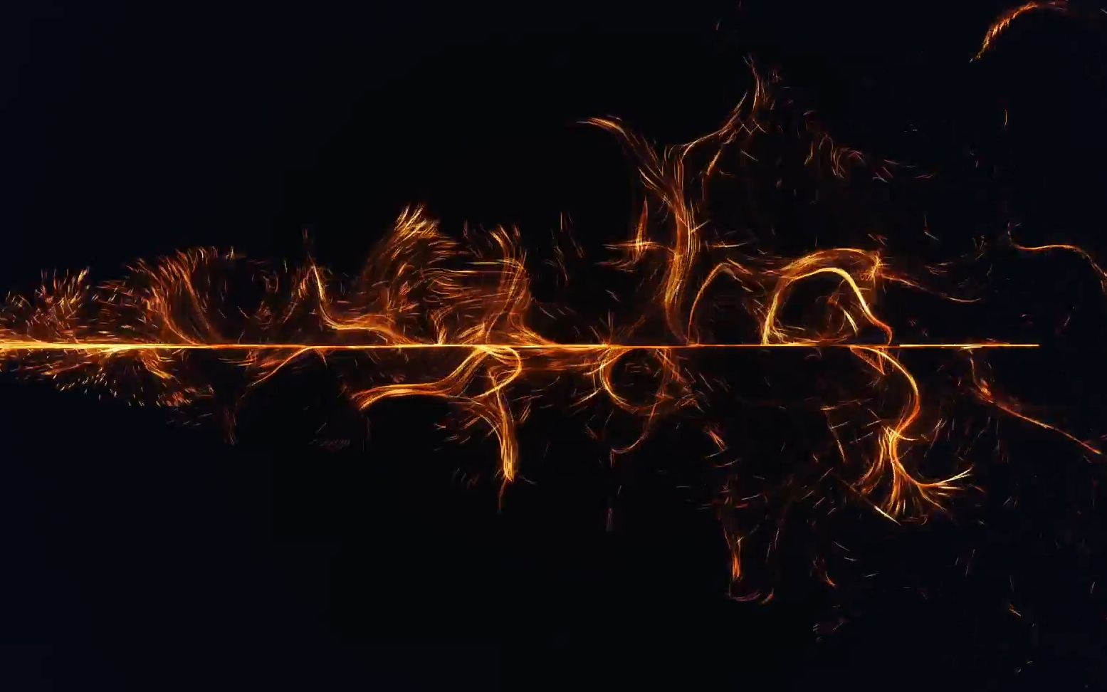 z66超酷唯美绚丽金色光线粒子汇聚对碰出3d黄金字幕同学聚会毕业联谊