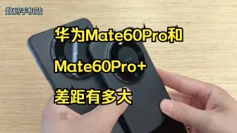 下载视频: 华为Mate60Pro和Mate60Pro+差距有多大，直接入手Mate60Pro还是PrO?