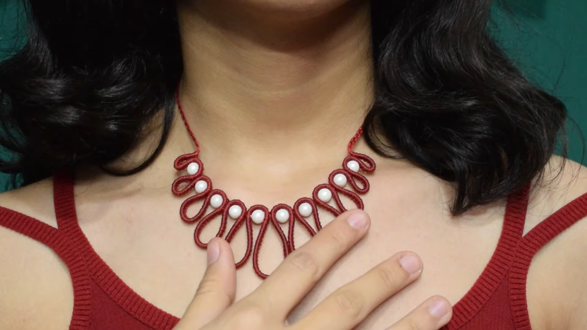 【sainabaft】绳编项链教程004