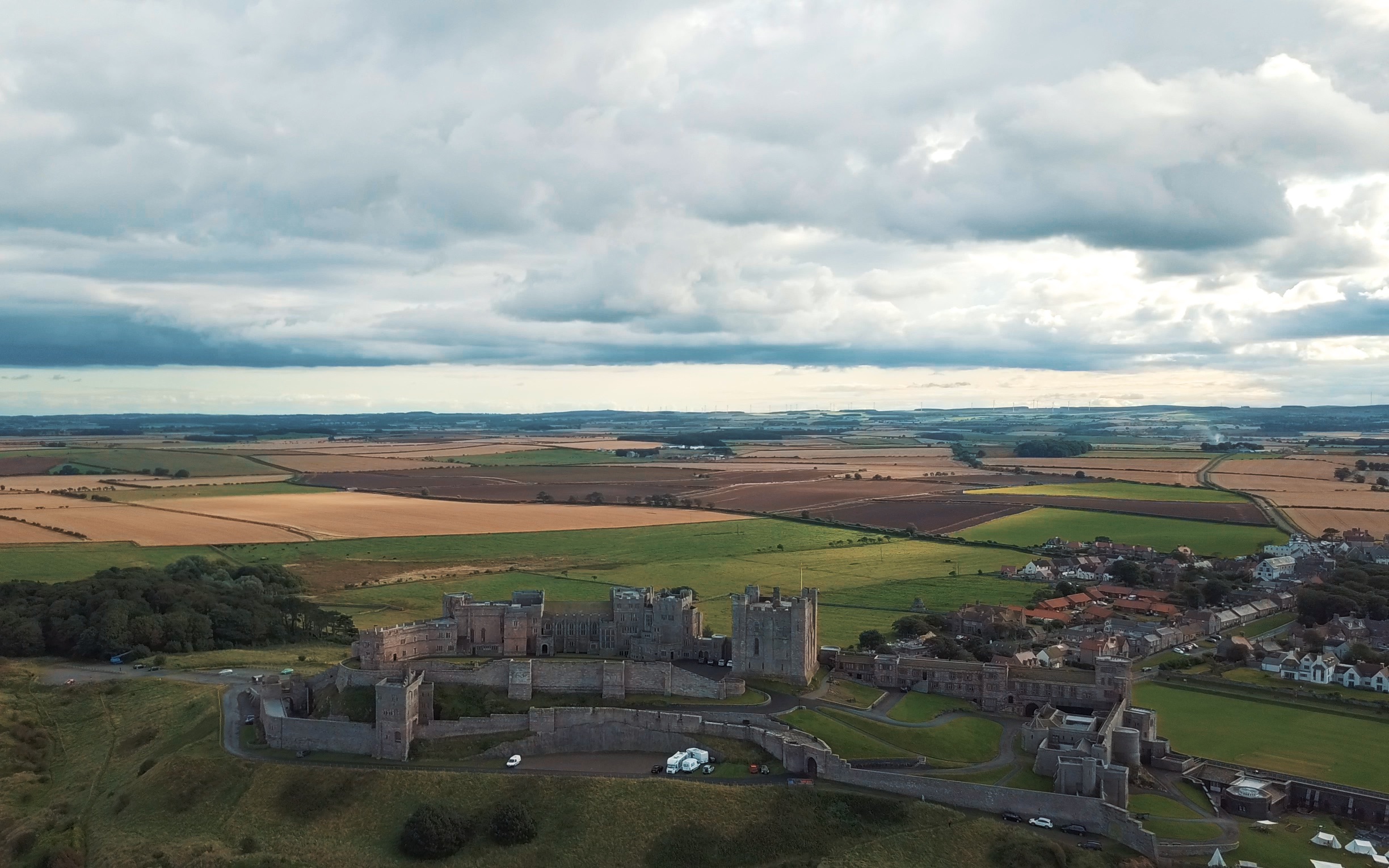 【韦找谁航拍】班伯城堡bamburgh castle的航拍